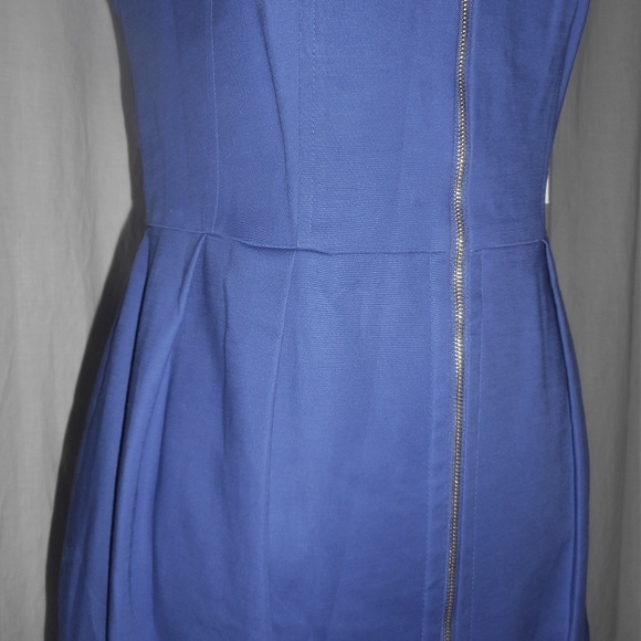 Worthington Blue Zipper Front Sheath Dress NWT 6P - Picture 5 of 8